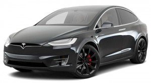 Автомобильные коврики EVA для Tesla Model X 6 мест 3 ряда (2015->) 