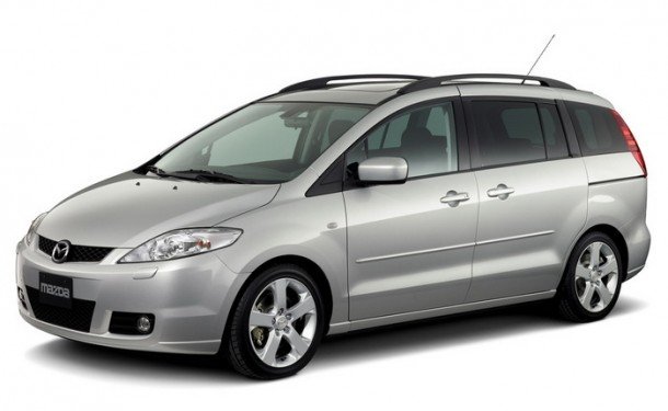 Автомобильные коврики EVA для Mazda 5 I 3 ряда (2005-2010)