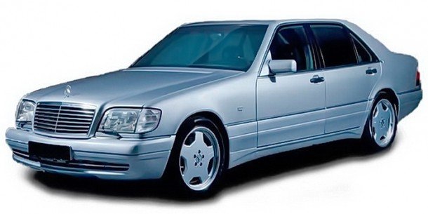 Автомобильные коврики EVA для Mercedes-Benz S-klasse III W140 Long (1991-1998) 