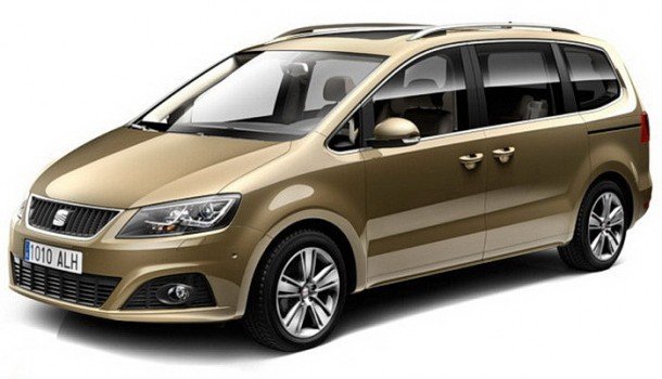 Автомобильные коврики EVA для SEAT Alhambra II 3 ряда (2010->)